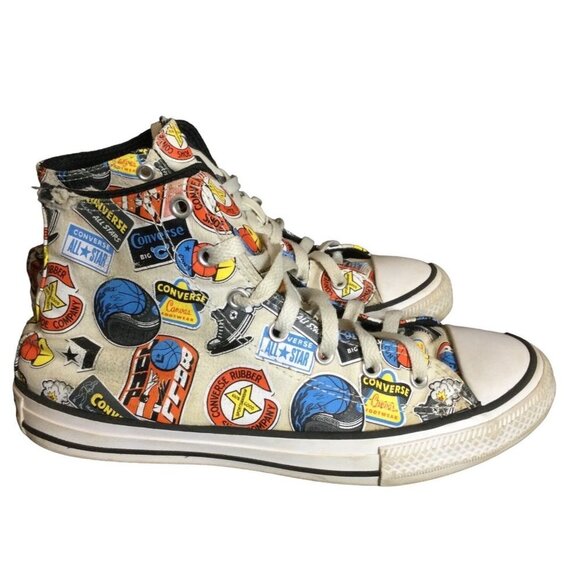 Converse Boy Kids Ball Chuck Taylor All-Star High Top Sneakers Lace Up Size 5 - Picture 1 of 10